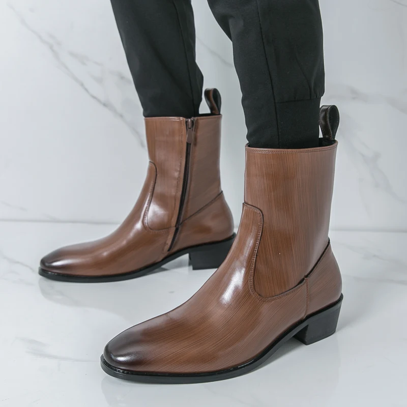 Fashion Men'S Boots - Bottines classiques confortables Botas mode hommes