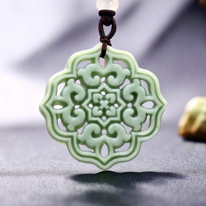 Men'S Fashion Necklaces - Collier pendentif fleur sculpté pour hommes
