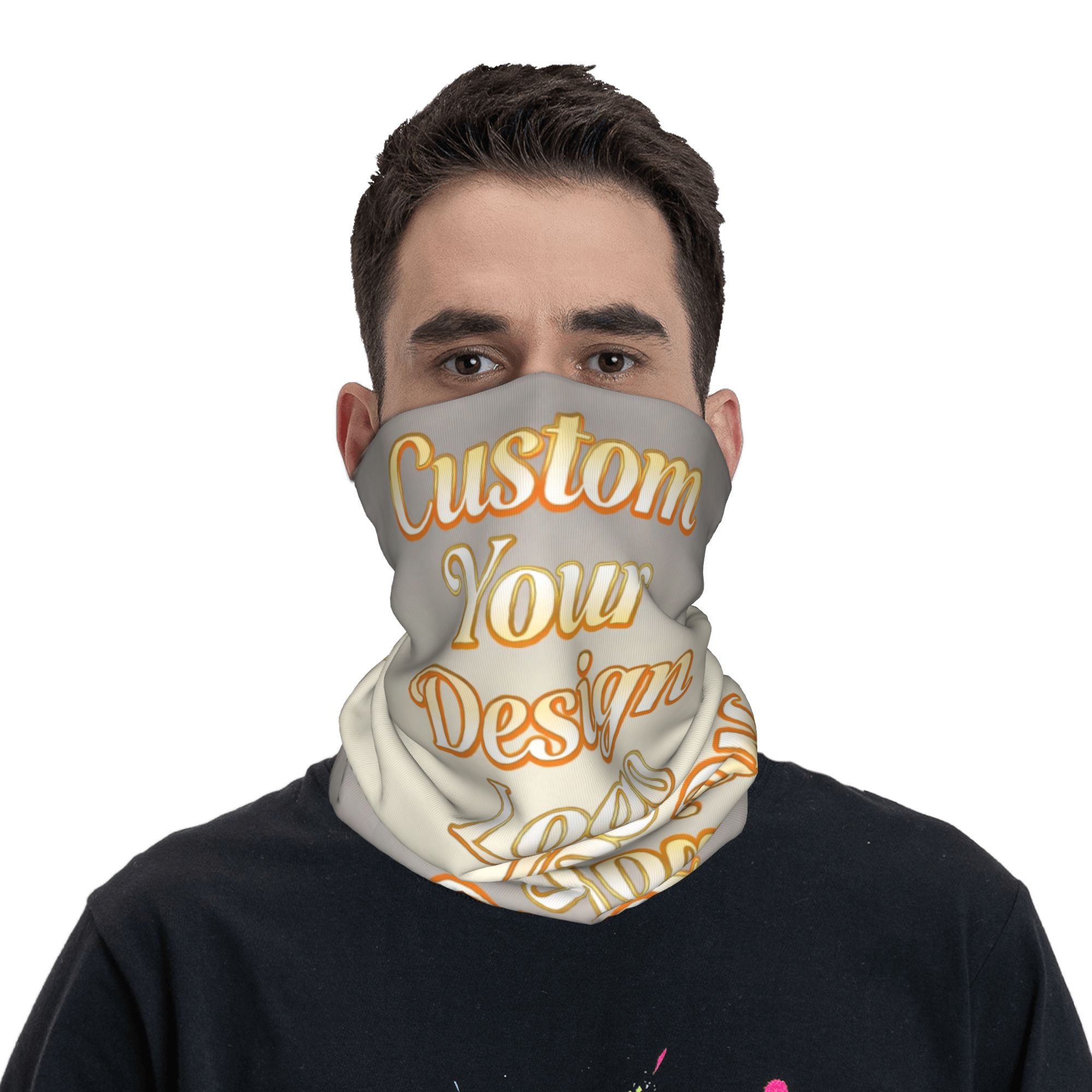 Men'S Fashion Names - Cache-cou Bandana Personnalisable avec Votre Photo