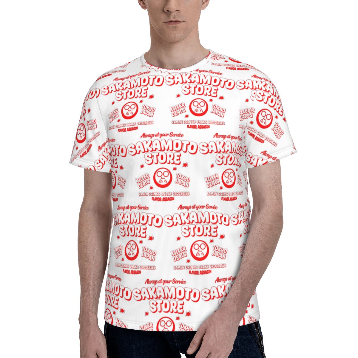 Mens Fashion Store - T-shirt Sakamoto Days STORE pour hommes,