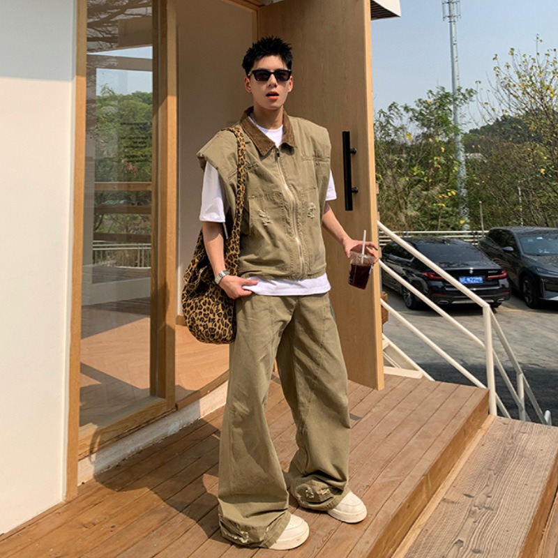 Men'S Fashion Loose Pants - Ensemble décontracté et tendance : veste