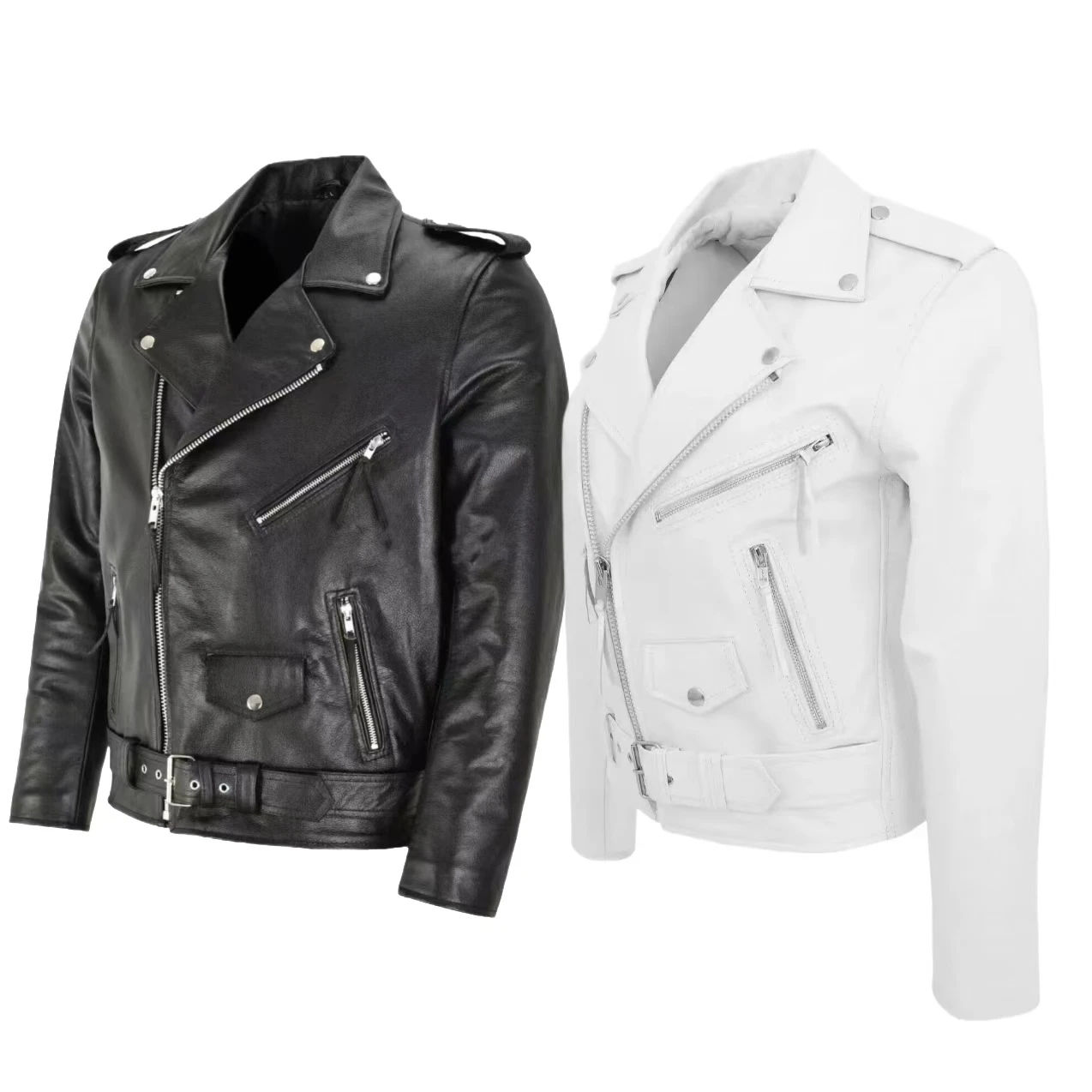 Jacket Mens Fashion - Veste en cuir PU pour homme,