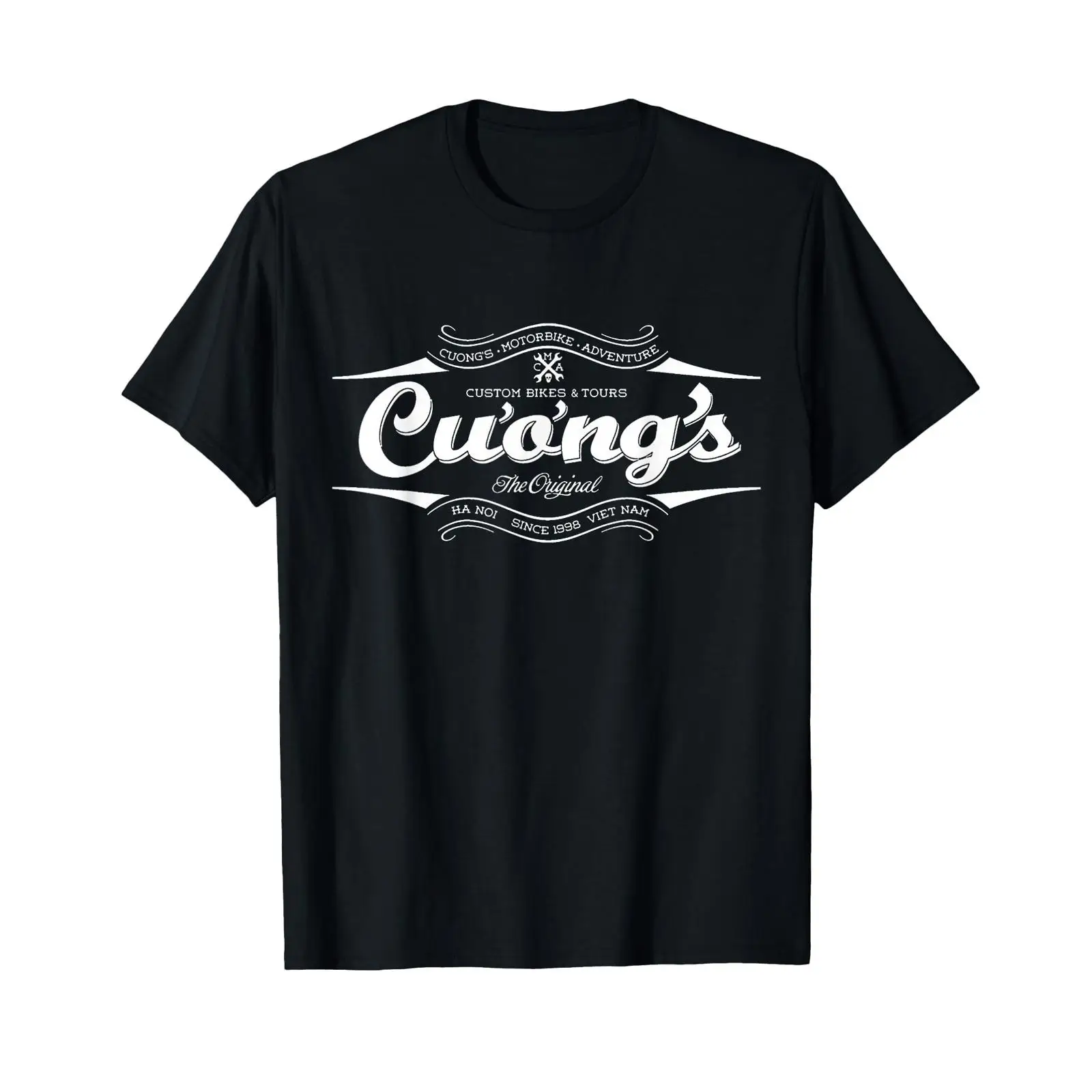 Mens Fashion Store - T-shirt Cuong's Bike Store vintage délavé