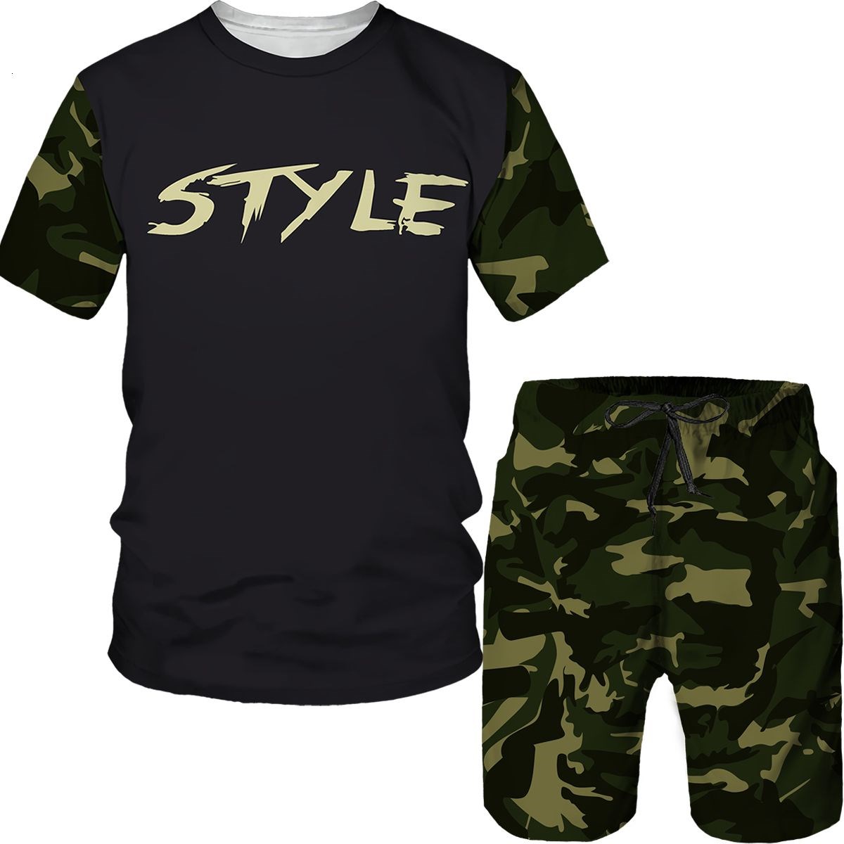 Military Shirt Men - Costumes camouflage pour hommes, t-shirts imprimés