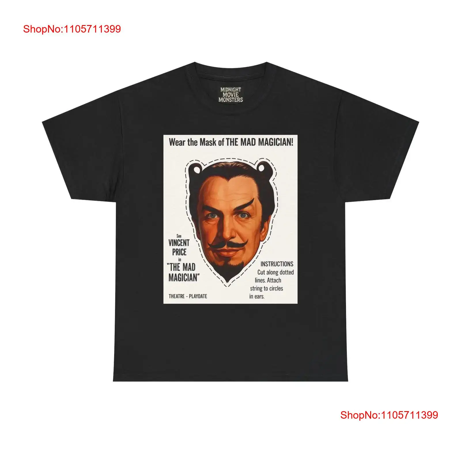 1950S Fashion Men'S - T-shirt The Mad Magician Vincent Price