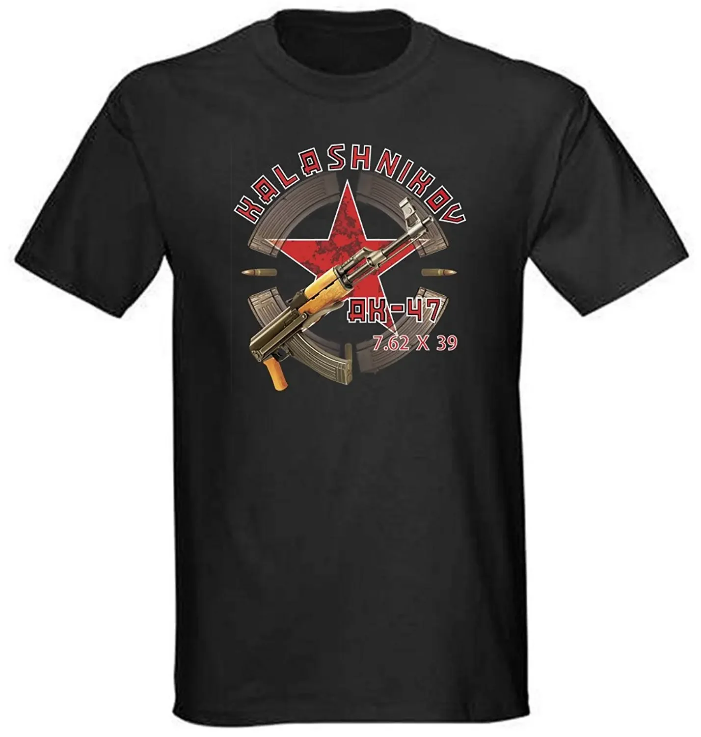 Military Shirt Men - T-Shirt militaire russe noir pour hommes,