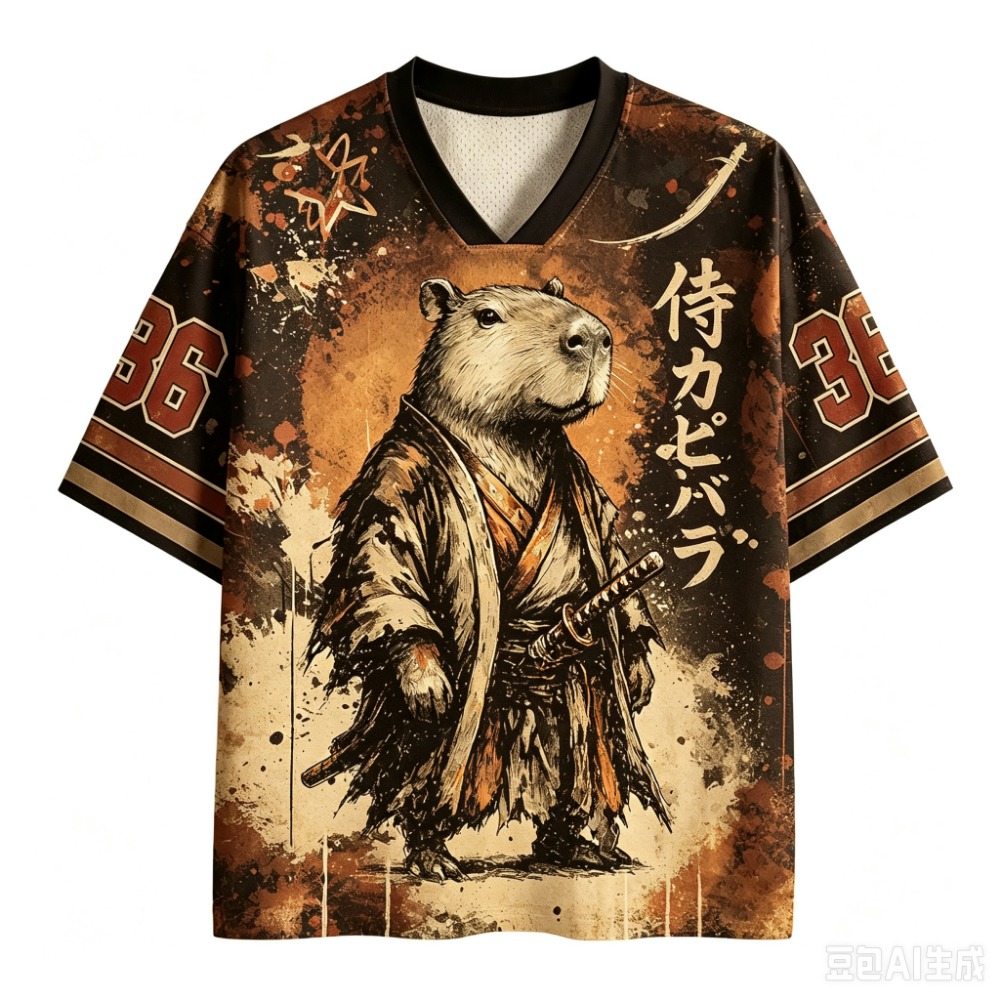 T-shirts imprimés 3D Capybara  - Men'S Fashion V Neck T Shirts avis et prix
