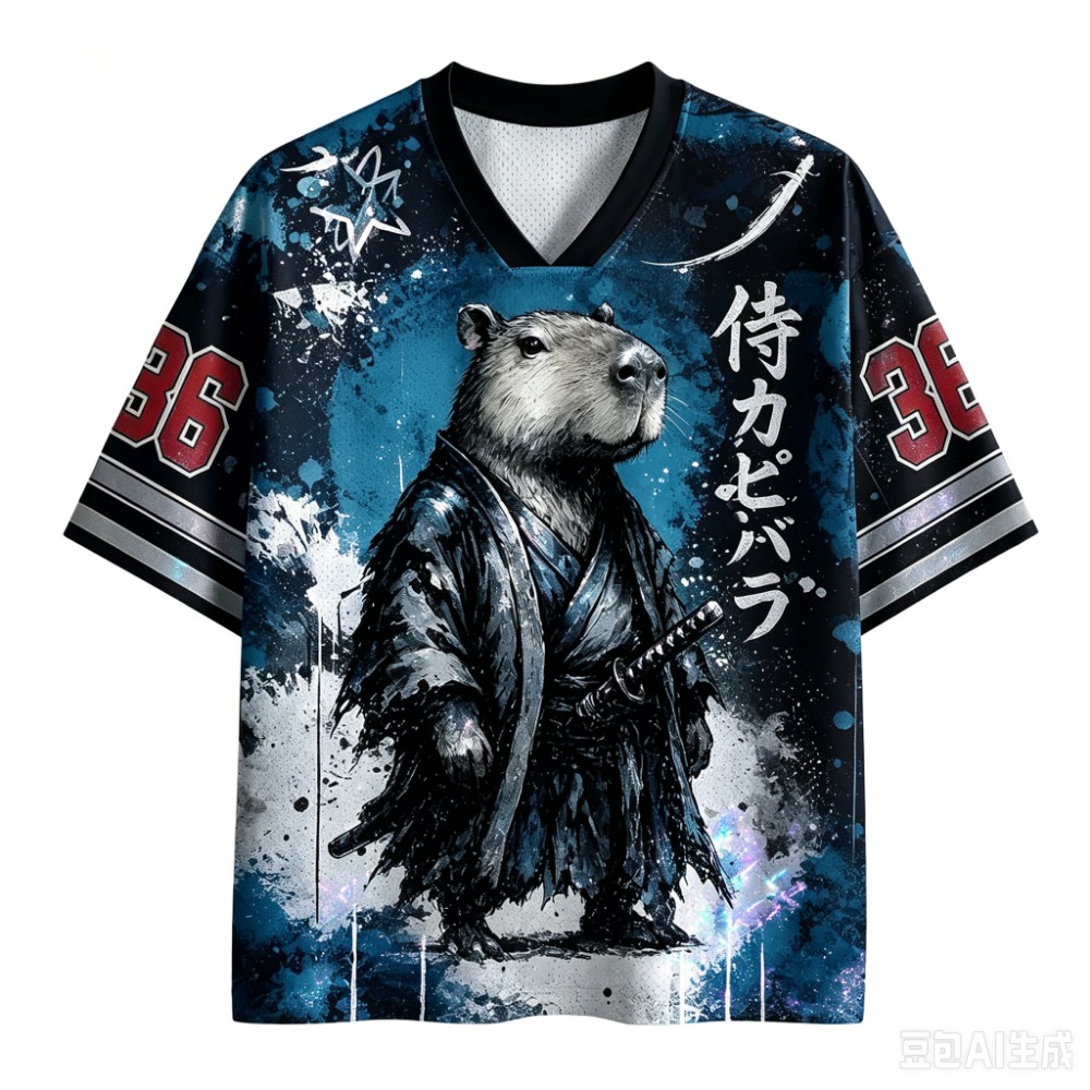 T-shirts imprimés 3D Capybara  - Men'S Fashion V Neck T Shirts avis et prix