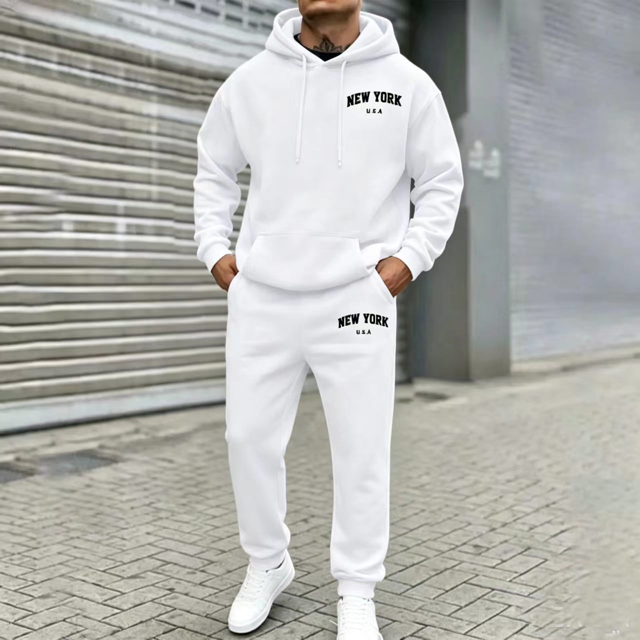 Sweat-shirt pour homme imprimé - Men'S Fashion Loose Pants avis et prix