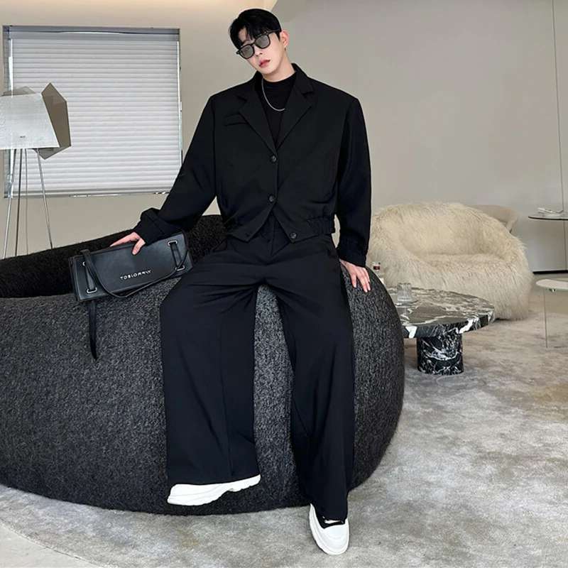 Veste décontractée à col blaze - Men'S Fashion Loose Pants avis et prix