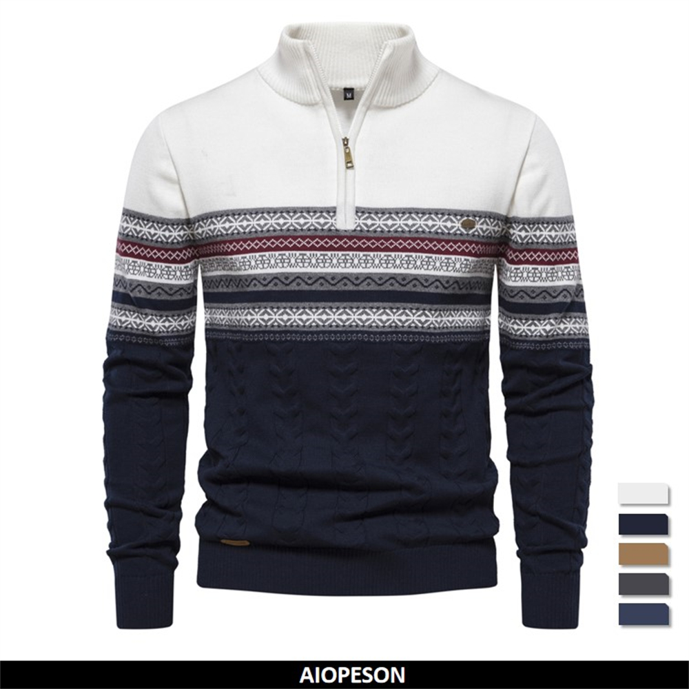 Pulls à fermeture éclair pour  - Turtleneck Sweater Men avis et prix