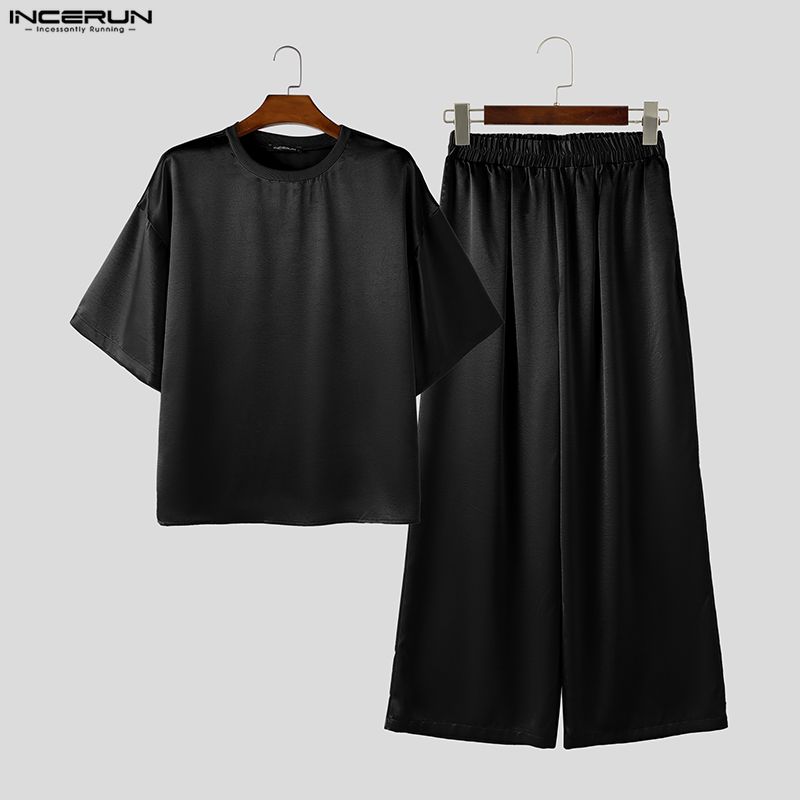 Ensemble homme INCERUN, t-shir - Men'S Fashion Loose Pants avis et prix