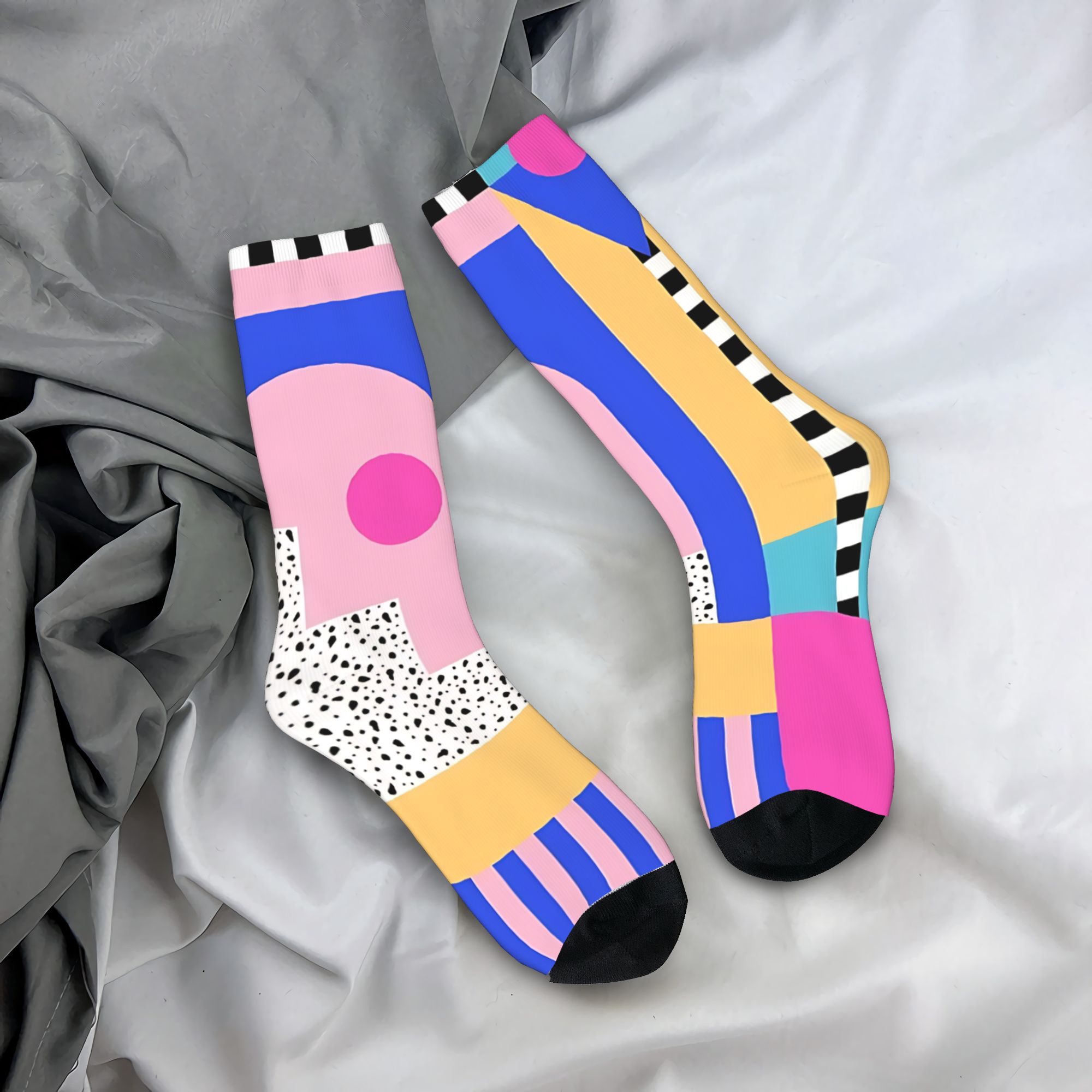 Memphis - Chaussettes rétro S  - Men'S Fashion Youtube avis et prix
