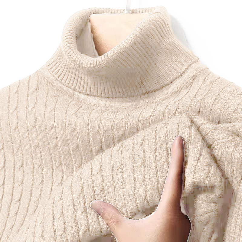 Pull d'hiver à col haut épais  - Turtleneck Sweater Men avis et prix