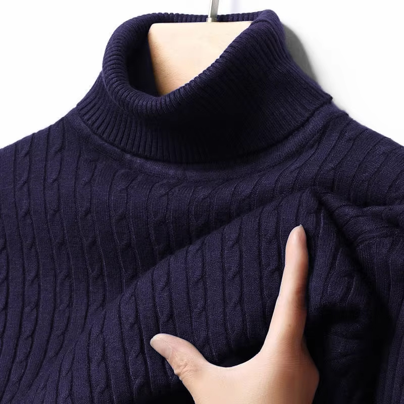 Pull d'hiver à col haut épais  - Turtleneck Sweater Men avis et prix