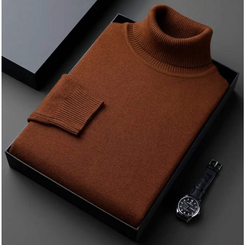 Pull à col roulé anti-boulocha - Turtleneck Sweater Men avis et prix