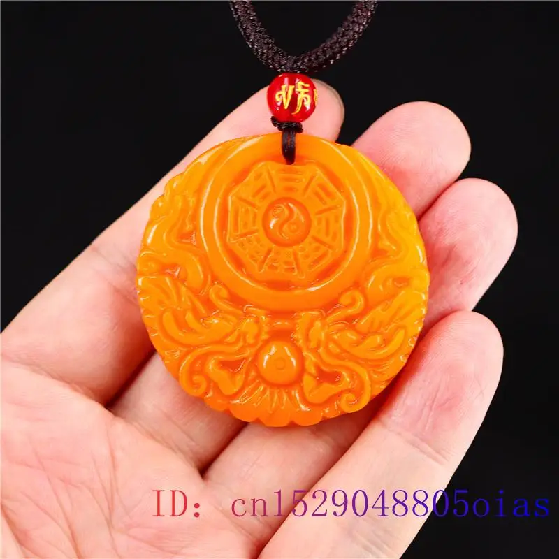 Pendentif Dragon Jade jaune po - Men'S Fashion Necklaces avis et prix