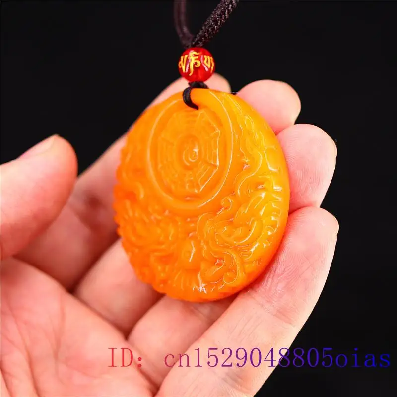 Pendentif Dragon Jade jaune po - Men'S Fashion Necklaces avis et prix