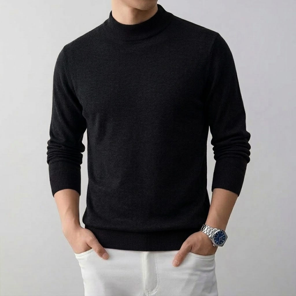 Pull-over en maille à col roul - Turtleneck Sweater Men avis et prix