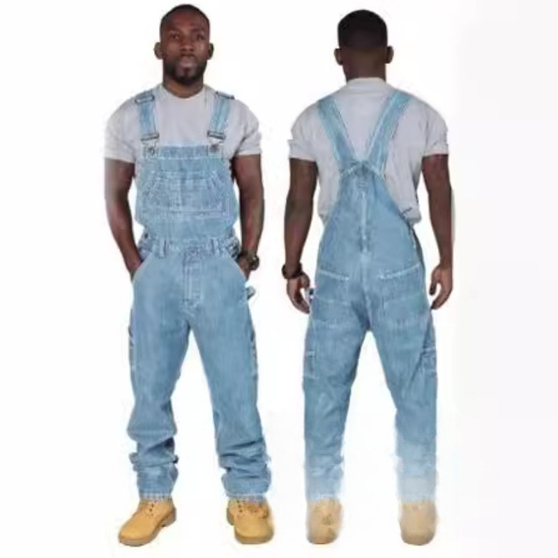 Salopette en jean déchiré pour - Men'S Fashion Loose Pants avis et prix