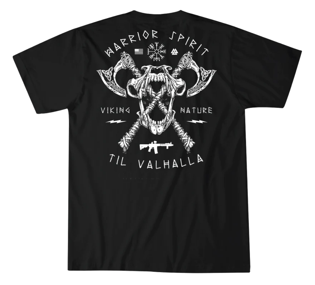 T-shirt Til Valhalla Vi King W - Military Shirt Men avis et prix