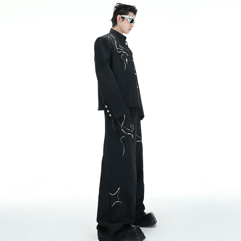 Blazer et pantalon décontracté - Men'S Fashion Loose Pants avis et prix