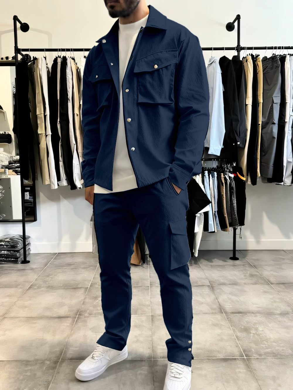 Ensemble veste et pantalon pou - Jacket Mens Fashion avis et prix