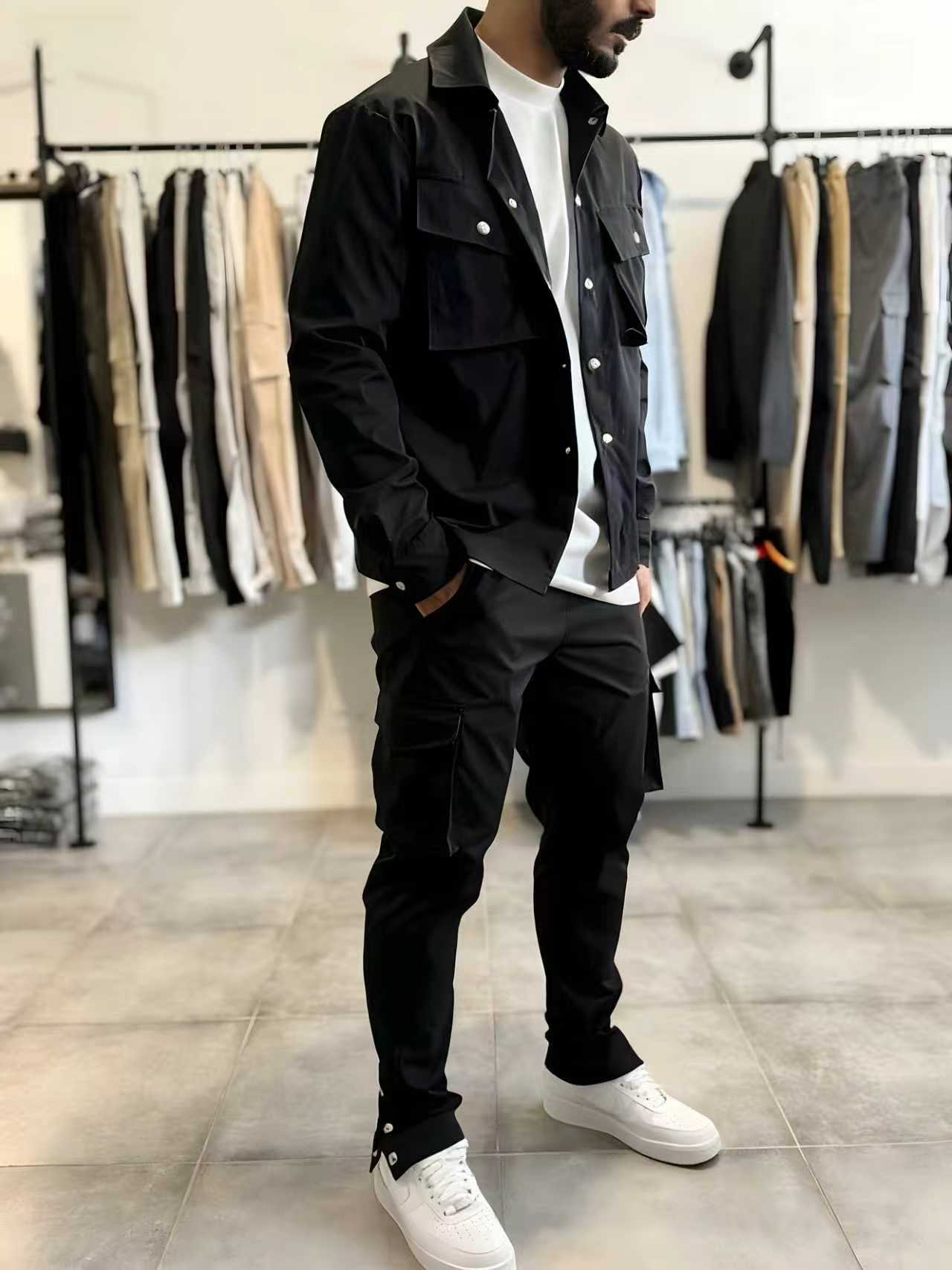 Ensemble veste et pantalon pou - Jacket Mens Fashion avis et prix