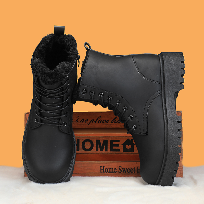 Bottes hautes en peluche pour  - Fashion Men'S Boots avis et prix