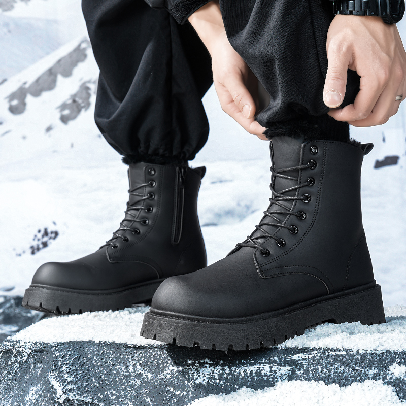Bottes hautes en peluche pour  - Fashion Men'S Boots avis et prix