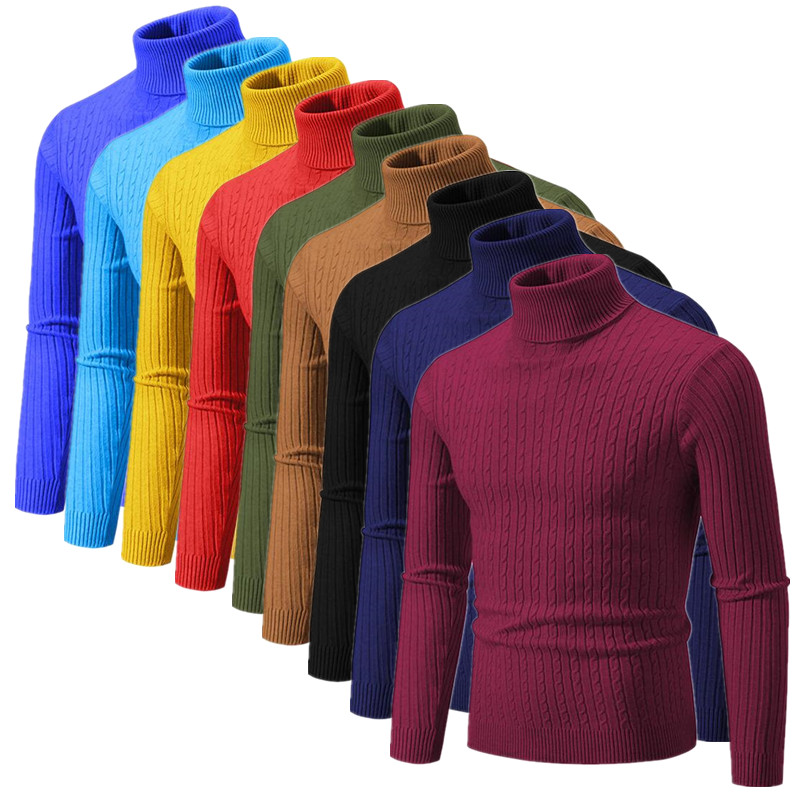 2025 nouveaux hommes couleur u - Turtleneck Sweater Men avis et prix