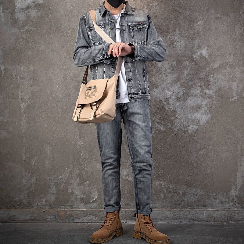 Ensemble de veste en jean déco - Men'S Fashion Loose Pants avis et prix