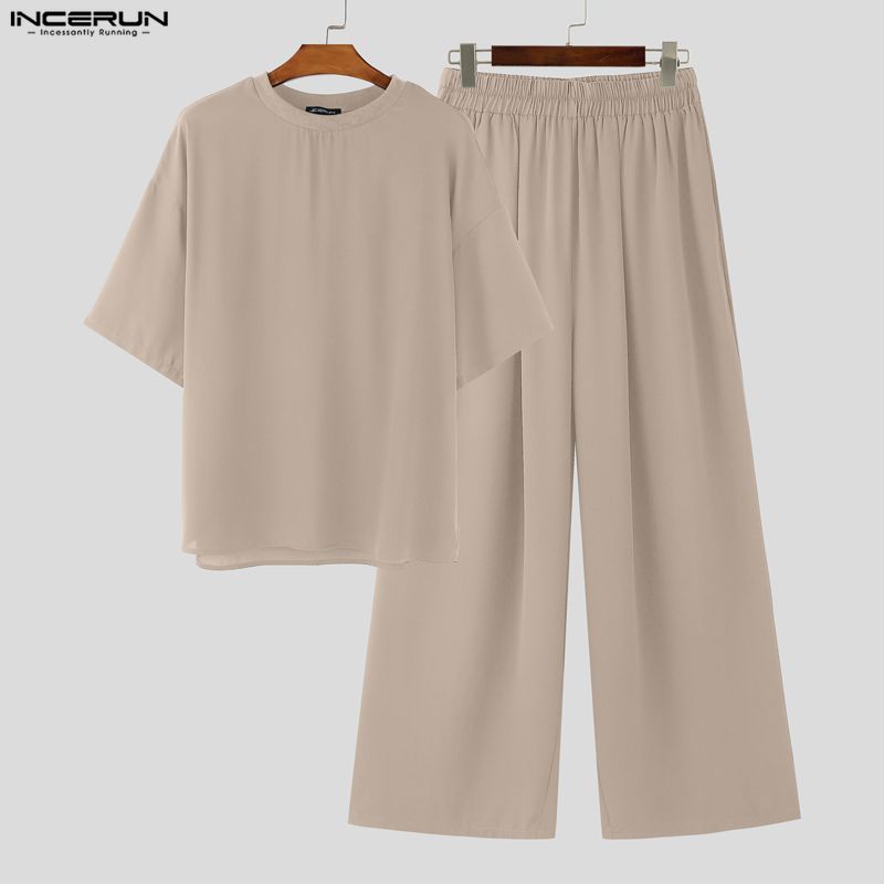 Ensembles INCERUN pour hommes  - Men'S Fashion Loose Pants avis et prix