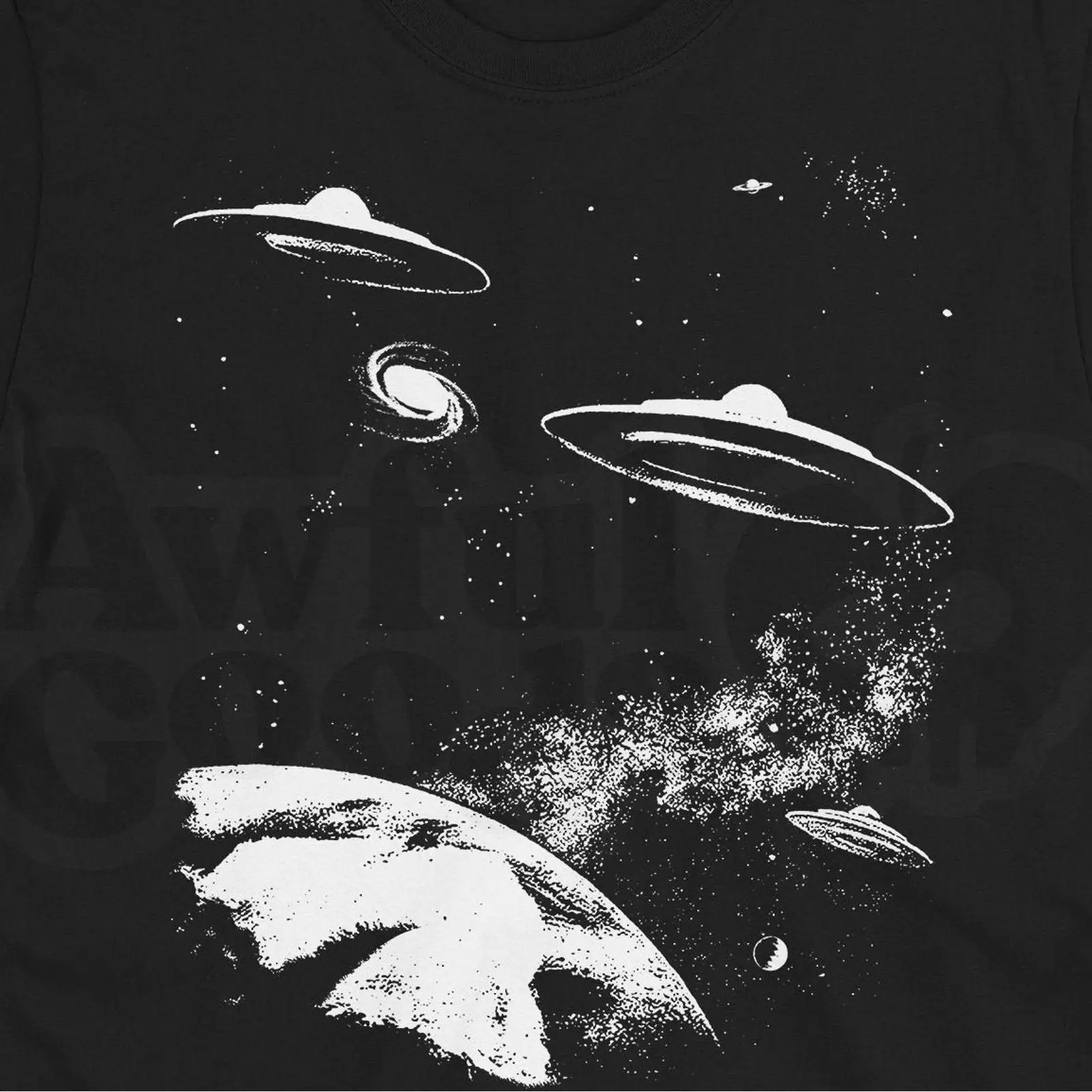 T-shirt rétro UFO, design extr - 1950S Fashion Men'S avis et prix
