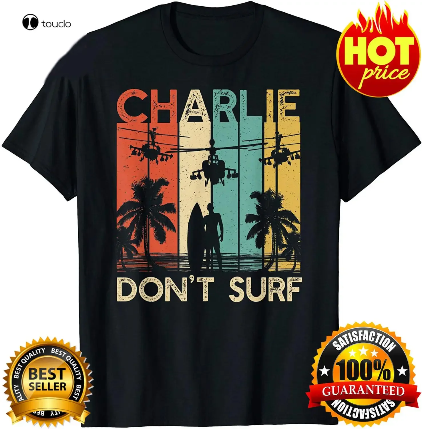T-shirt Charlie Dont Surf, mil - Military Shirt Men avis et prix